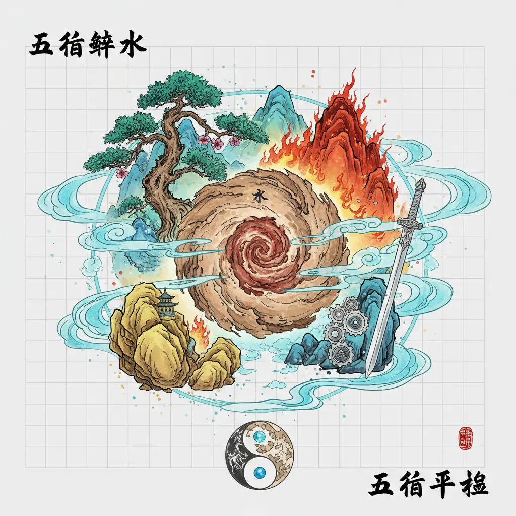 五行平衡 - 五行缺水
